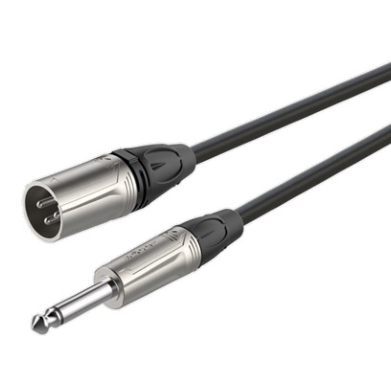 Готовый микрофонный кабель Roxtone DMXJ250L3, 2x0.22 кв.мм,вн.диаметр 6 мм, 3 м