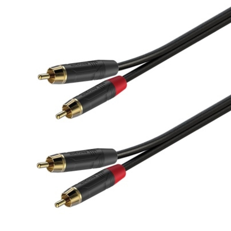 Готовый соединительный аудиокабель Roxtone GPTC160L1, 2x2x0.22 кв.мм, диаметр 5x10 мм, 1 м