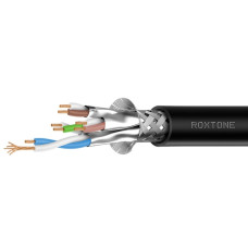 Гибкий кабель категории 6 Roxtone HFC6AP, 4x2х0.14 кв. мм, вн. диаметр 6.5 мм, 100 м