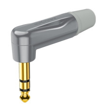 Разъем Roxtone PJ3RX-GG Jack 6,3 plug (stereo) угловой