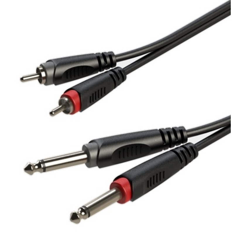 Готовий аудіокабель Roxtone RACC150L1, 2х1x0.14 кв. мм, вн. діаметр 4x8 мм, 1 м