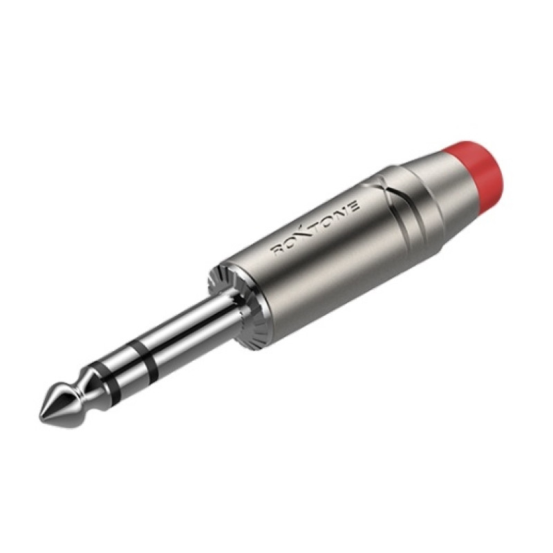 Рознімання Roxtone RJ3PP-RD-NN Jack 6.3mm (stereo)