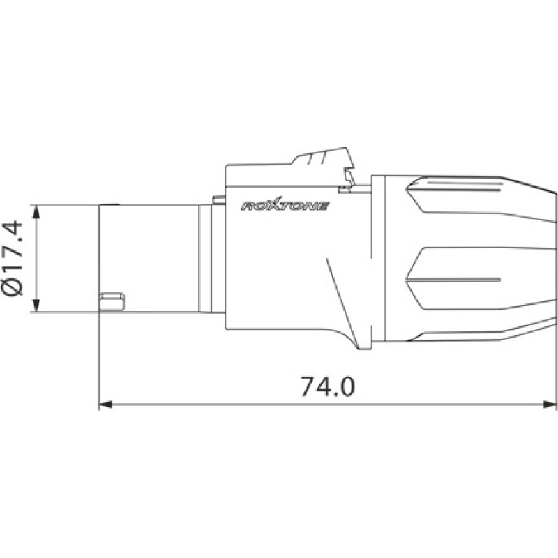 Роз'єм Roxtone RS4FP-RD SPEAKON female (мама)