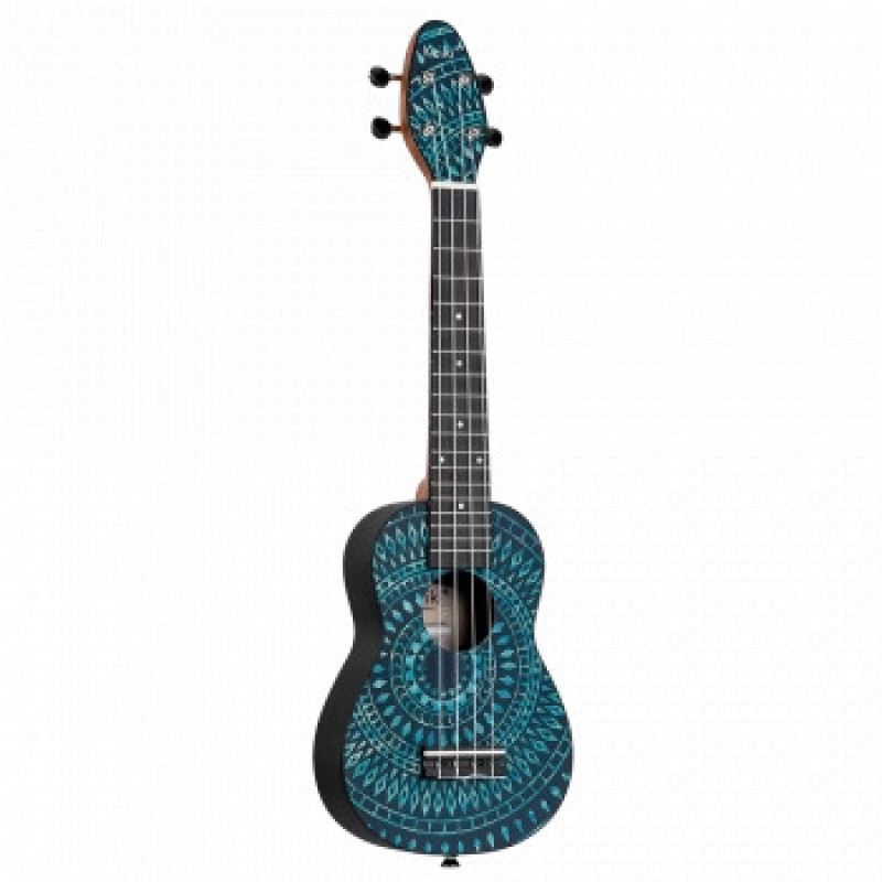 ORTEGA Keiki K2SS-BKC Sopano, Super Scale, Blue kaleido (комплект) Укулеле