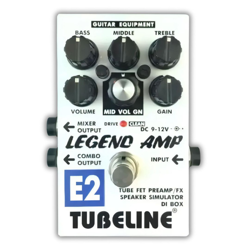 TUBELINE E2 Preamp Педаль ефектів - преамп гітарний, емулятор ENGL