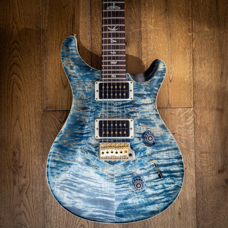 PRS Custom 24 10 Top (Faded Whale Blue) #0353991