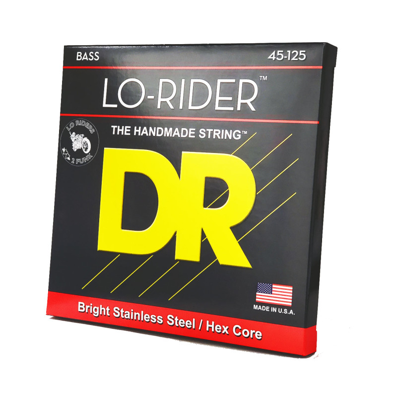 DR STRINGS LO-RIDER Bass - Medium - 5-String (45-125) Струни для бас-гітари