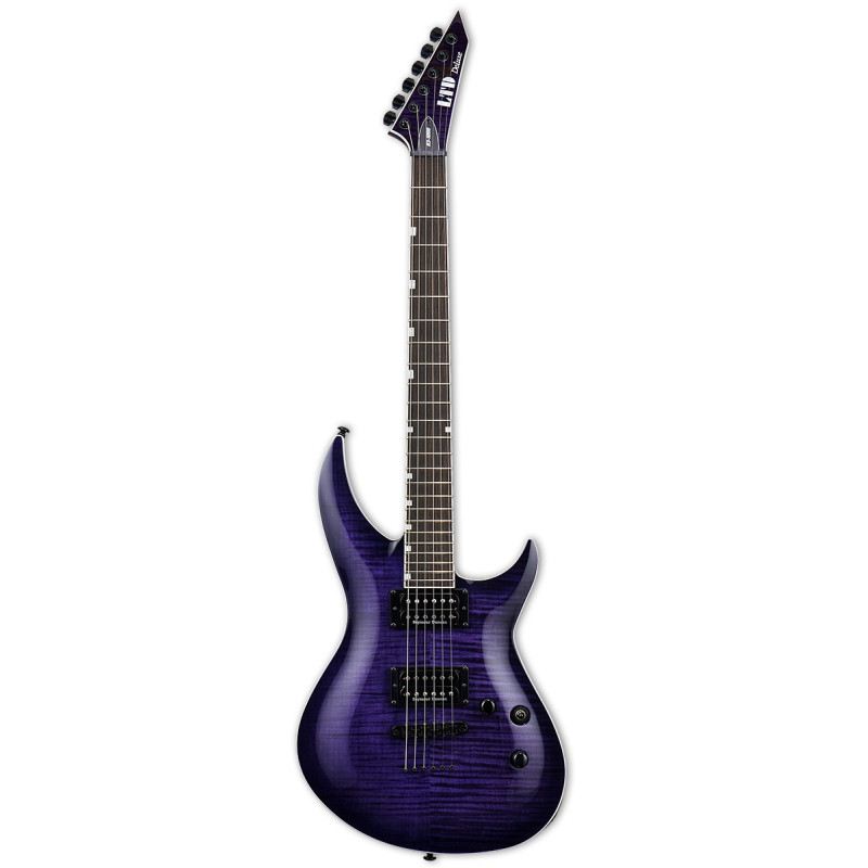 LTD H3-1000FM (See Thru Purple Sunburst)