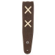 D'ADDARIO 25VDG00 VINTAGE SUEDE GUITAR STRAP (BROWN)