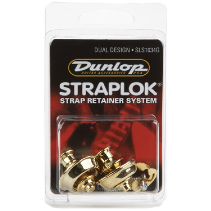 DUNLOP SLS1034G STRAPLOK STRAP RETAINERS DUAL DESIGN - 24KT GOLD