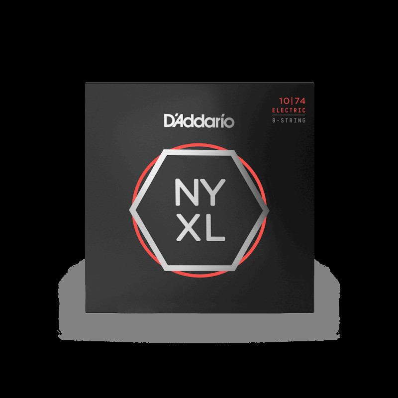 D‘ADDARIO NYXL1074 NYXL ELECTRIC LIGHT TOP / HEAVY BOTTOM 8-STRING (10-74) Струни для електрогітари