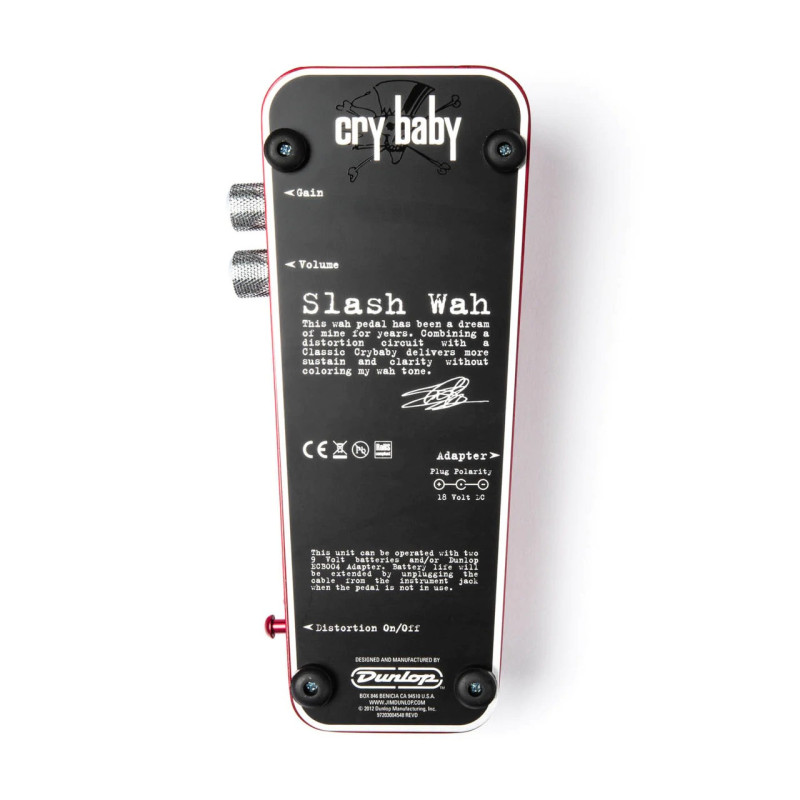 DUNLOP SLASH CRY BABY WAH Педаль ефектів
