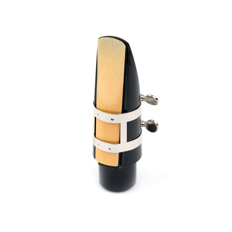 D`ADDARIO RICO LIGATURE & CAP FOR TENOR SAX, HARD RUBBER-STYLE Nickel-Plated