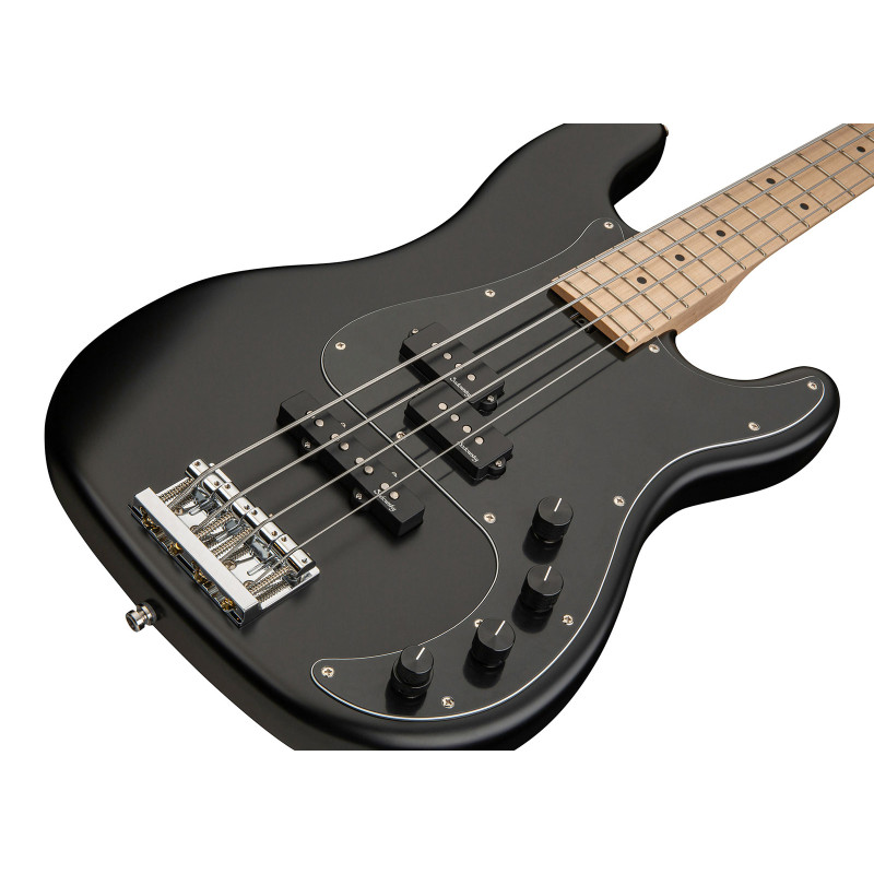 SADOWSKY MetroLine 21-Fret Hybrid P/J Bass, Ash, 4-String (Solid Black Satin) Бас-гітара