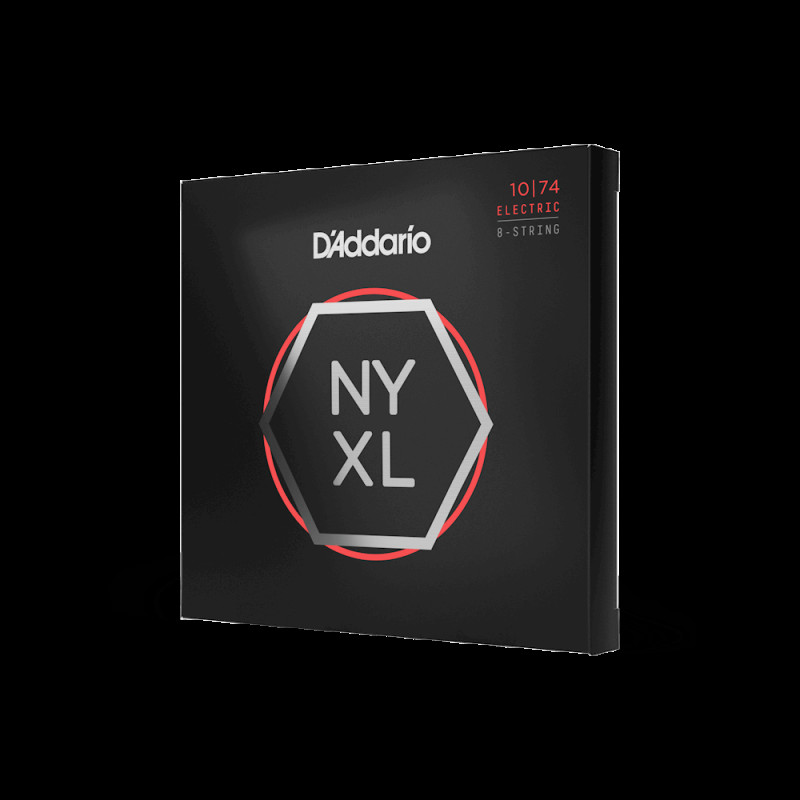 D‘ADDARIO NYXL1074 NYXL ELECTRIC LIGHT TOP / HEAVY BOTTOM 8-STRING (10-74) Струни для електрогітари