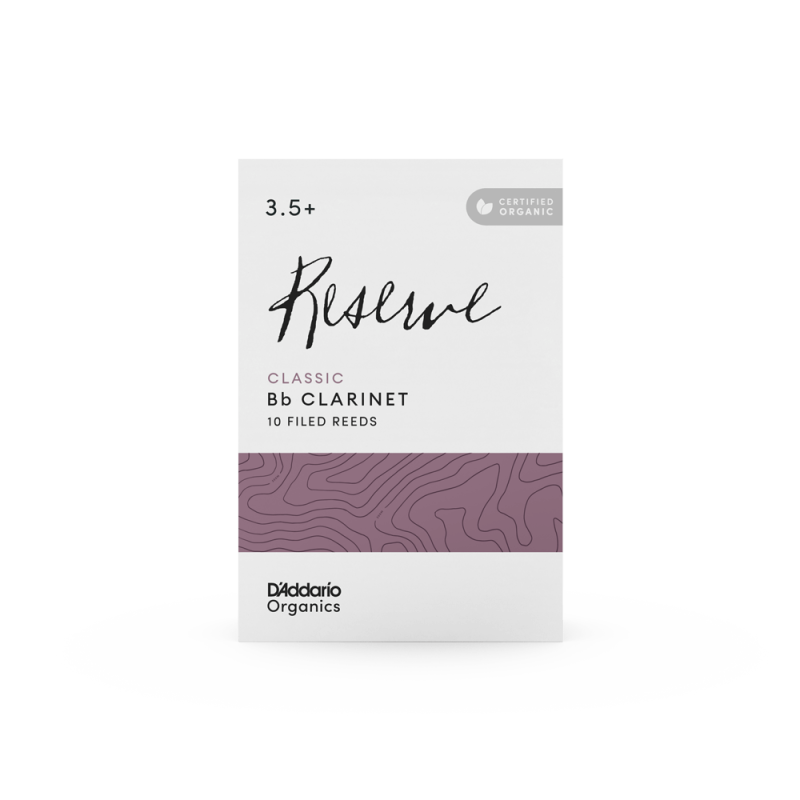 D'ADDARIO Organic Reserve Classic Bb Clarinet #3.5+ - 10 Pack
