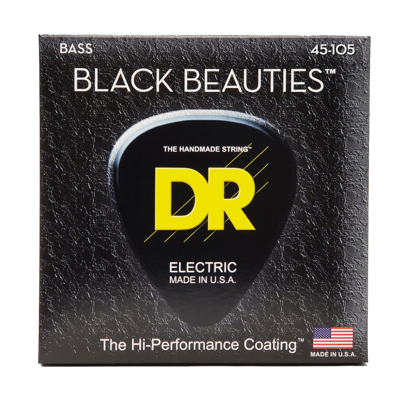 DR STRINGS BLACK BEAUTIES Bass - Medium (45-105) Струни для бас-гітари