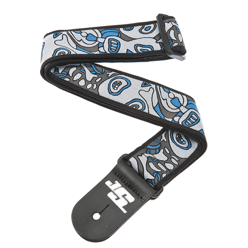 D`ADDARIO JOE SATRANI WOVEN GUITAR STRAP (Souls of Distortion)