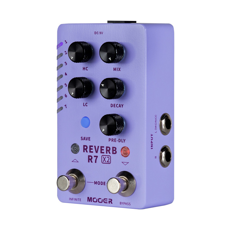 MOOER R7 X2 Reverb Педаль эффектов