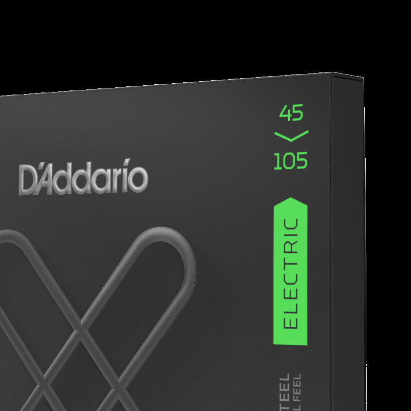 D‘ADDARIO XTB45105 XT BASS NICKEL PLATED STEEL LIGHT TOP / MEDIUM BOTTOM (45-105) Струни для бас-гітари