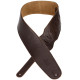 LEVY'S M4GF-DBR CLASSICS SERIES PADDED GARMENT LEATHER BASS STRAP (DARK BROWN) Ремінь для гітари