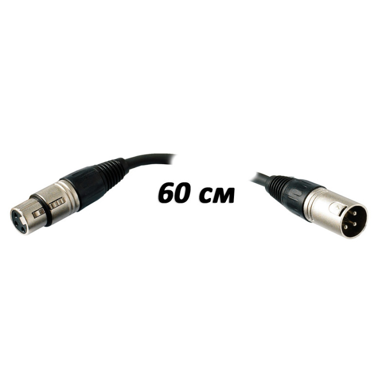 ROCKCABLE RCL30180 D6 Microphone Cable (0.6m)