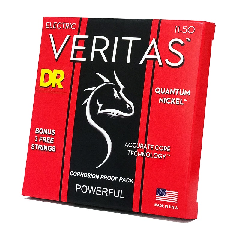 DR STRINGS VERITAS Coated Core Electric Guitar Strings - Heavy (11-50) Струни для електрогітари