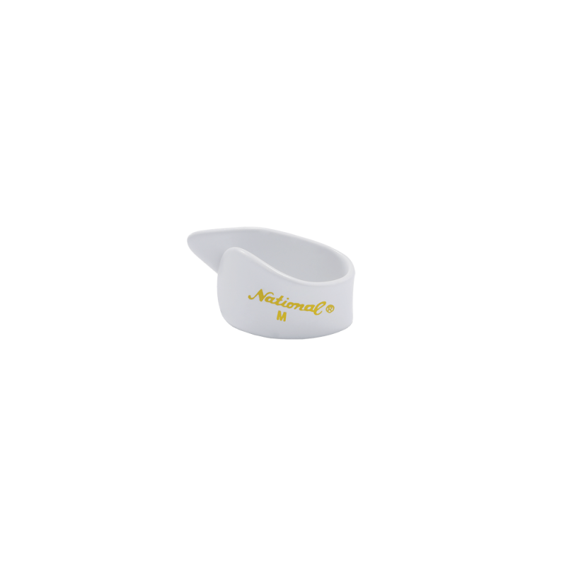 D'ADDARIO NATIONAL FINGER PICKS - White Celluloid, Large, 4 pack