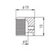 PAXPHIL NS004 CR DOME CONTROL KNOB SCREW TYPE (CHROME)