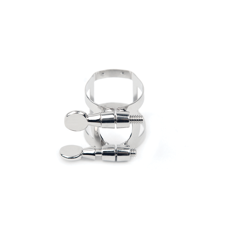 D`ADDARIO RICO LIGATURE & CAP FOR TENOR SAX, HARD RUBBER-STYLE Nickel-Plated