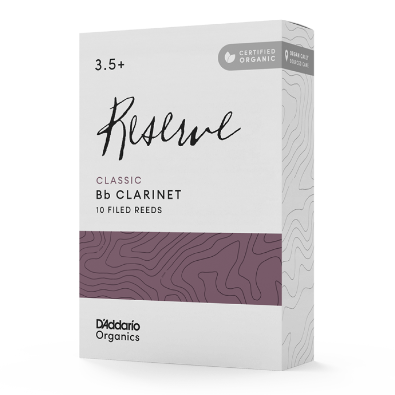 D'ADDARIO Organic Reserve Classic Bb Clarinet #3.5+ - 10 Pack