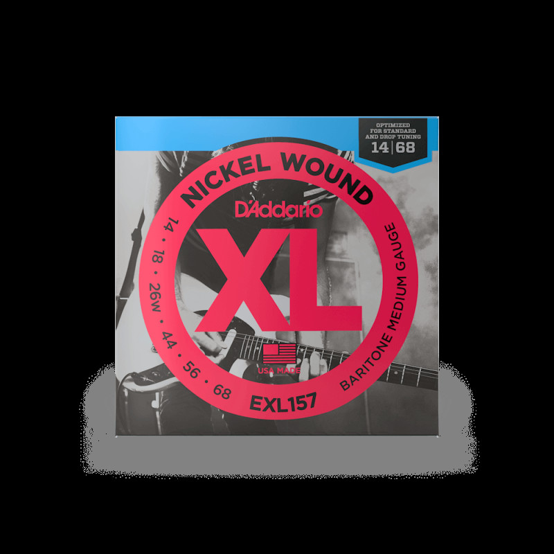 D’ADDARIO EXL157 XL NICKEL WOUND BARITONE MEDIUM (14-68) Струны для электрогитары