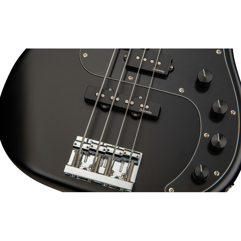 SADOWSKY MetroLine 21-Fret Hybrid P/J Bass, Ash, 4-String (Solid Black Satin) Бас-гітара