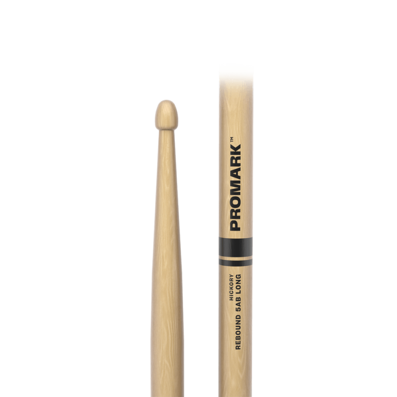 PROMARK REBOUND 5AB Long Lacquered Hickory Acorn Wood Tip