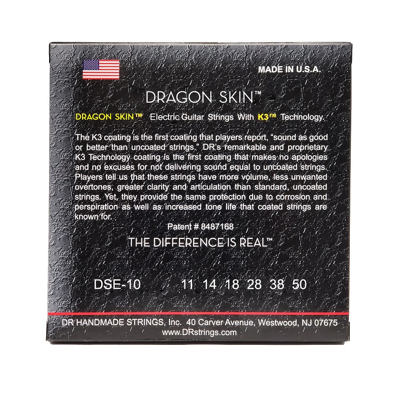 DR STRINGS DRAGON SKIN Electric - Heavy (11-50) Струни для електрогітари