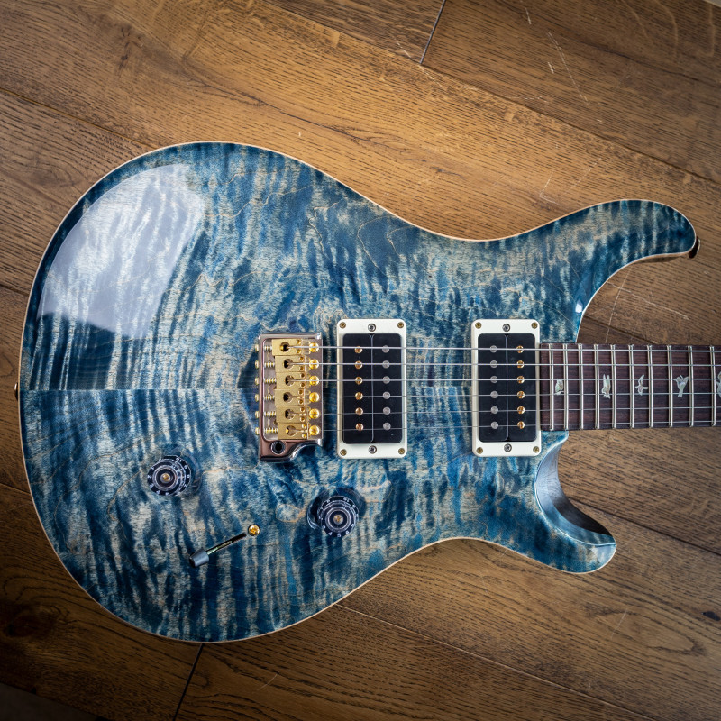 PRS Custom 24 10 Top (Faded Whale Blue) #0353991