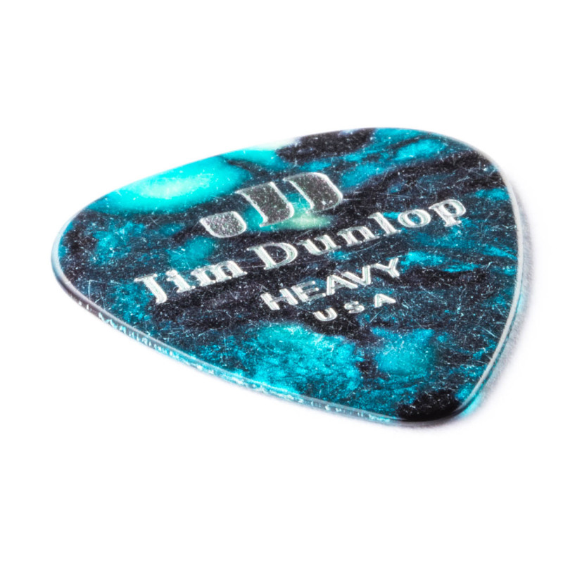 DUNLOP CELLULOID TURQUOISE PEARLOID PICK HEAVY Медіатори