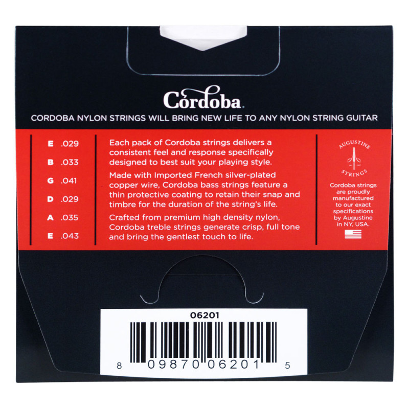 CORDOBA 06201 Nylon Guitar Strings - Medium Струни для класичної гітари
