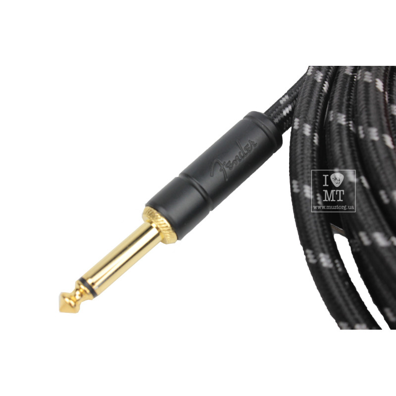 FENDER CABLE DELUXE SERIES 5' BLACK TWEED Кабель інструментальний