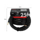 FENDER CABLE DELUXE SERIES 25' ANGLED BLACK TWEED Кабель інструментальний
