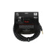 FENDER CABLE DELUXE SERIES 25' ANGLED BLACK TWEED Кабель інструментальний