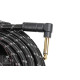 FENDER CABLE DELUXE SERIES 25' ANGLED BLACK TWEED Кабель інструментальний