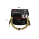 FENDER CABLE DELUXE SERIES 10' ANGLED TWEED Кабель инструментальный