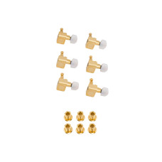 FENDER DELUXE CAST/SEALED GUITAR TUNING MACHINES WITH PEARL BUTTONS SET Кілки для бас-гітари