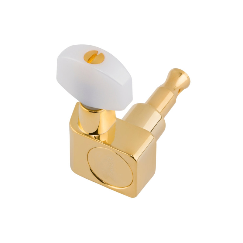 FENDER DELUXE CAST/SEALED GUITAR TUNING MACHINES WITH PEARL BUTTONS SET Кілки для бас-гітари