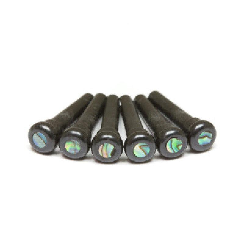 Набір кілочків GRAPH TECH PP-2000-00 TUSQ Bridge Pins 4mm Black / Paua Dot (6 Pcs)