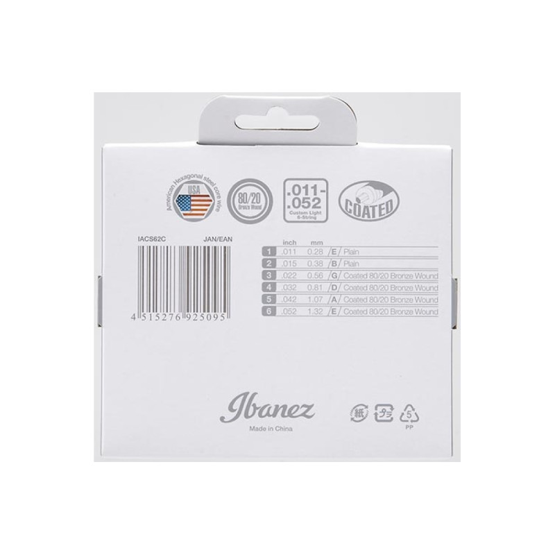 IBANEZ IACS62C ACOUSTIC GUITAR STRING 11-52 Струни для акустичних гітар