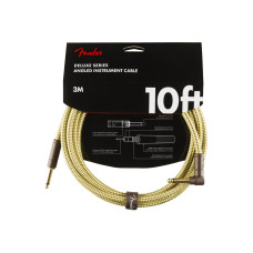 FENDER CABLE DELUXE SERIES 10' ANGLED TWEED Кабель інструментальний