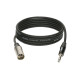 Кабель мікрофонний KLOTZ GRG1M GREYHOUND MICROPHONE CABLE MALE XLR BALANCED JACK 3 M