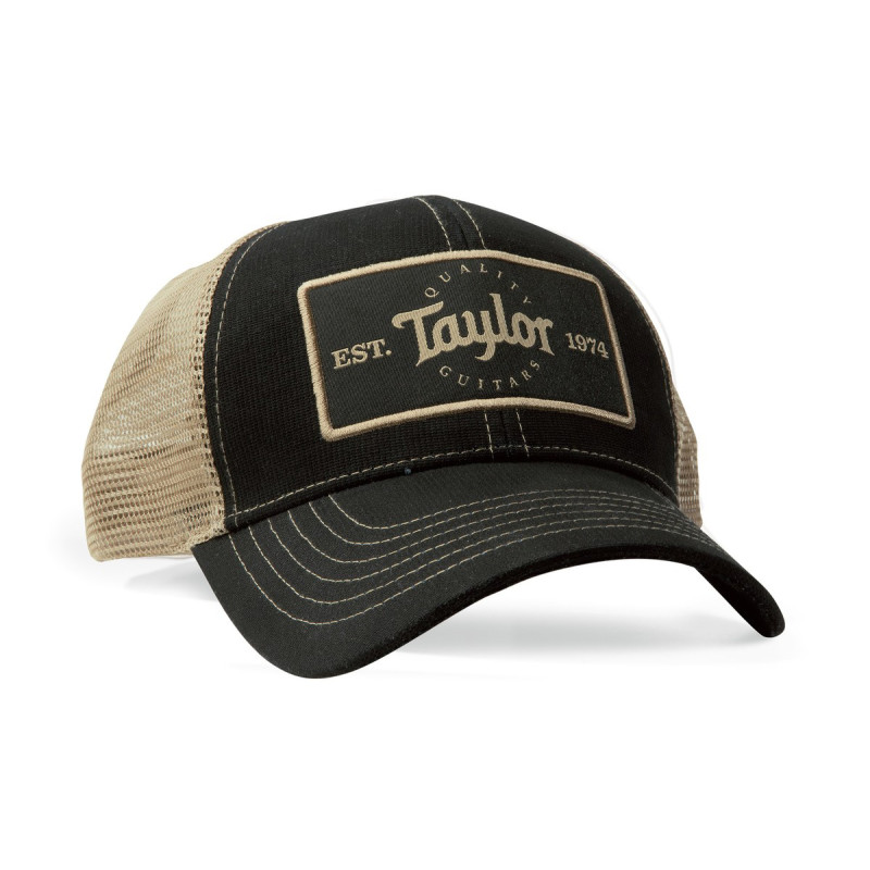 Кепка TAYLOR GUITARS TRUCKER CAP BLACK/KHAKI PATCH